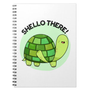 Caderno Espiral Shello There Piada de Tartaruga Engraçada