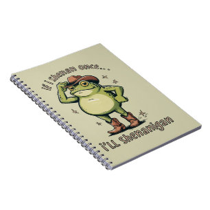 Caderno Espiral Shenanigan Sapo Divertido Saúde Mental