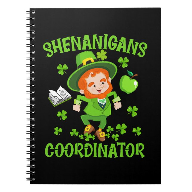 Caderno Espiral Shenanigans Coordenador Engraçado Professora Rua d (Frente)