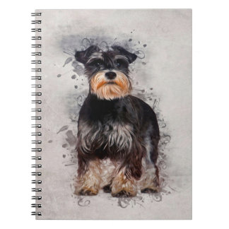 Caderno Espiral Sherpa Fleece |Schnauzer Comfy Cozy Fleece
