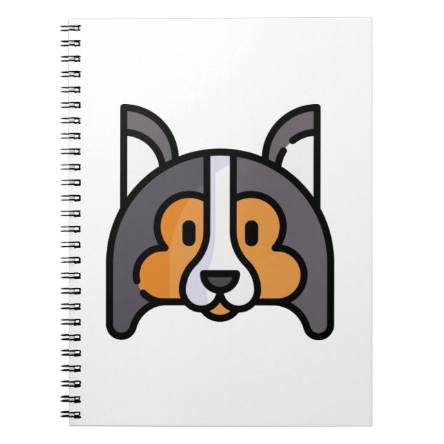 Caderno Espiral Shetland Sheepdog (Frente)