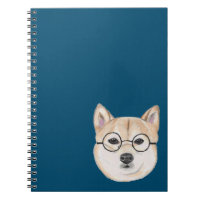 Shiba Inu com círculo desproporcionado vidros