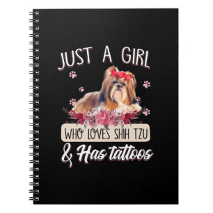 Caderno Espiral Shih Tzu Apenas Uma Garota Que Ama Shih Tzu