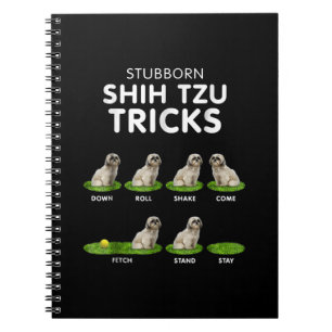 Caderno Espiral Shih Tzu Lover Engraçado Shih Tzu Trick Amor