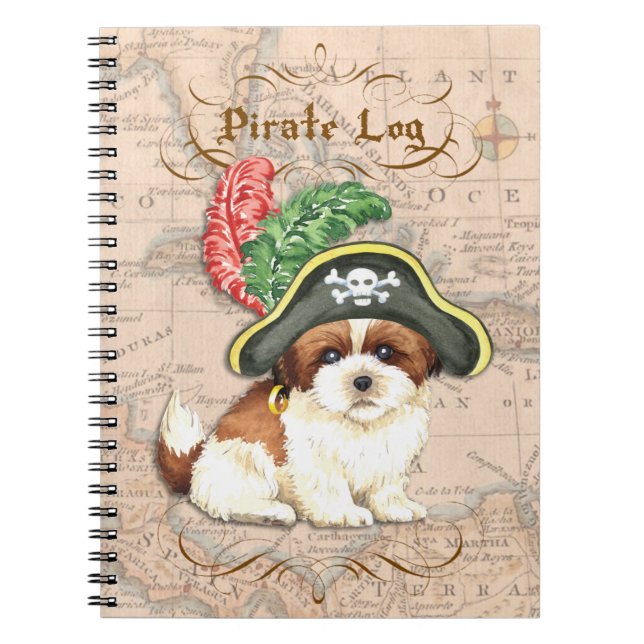 Caderno Espiral Shih Tzu Pirate (Frente)