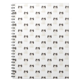 Caderno Espiral Shih Tzu (preto e branco)