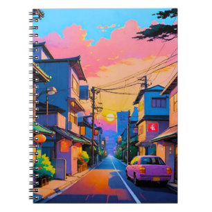 Caderno Espiral "Shizuka no Michi" (Rua Silenciosa)