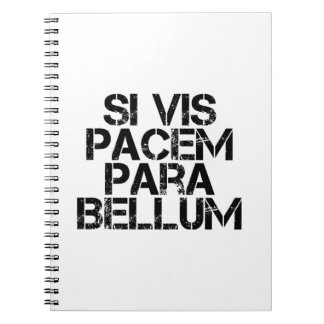 Caderno Espiral Si Vis Pacem Para Bellum