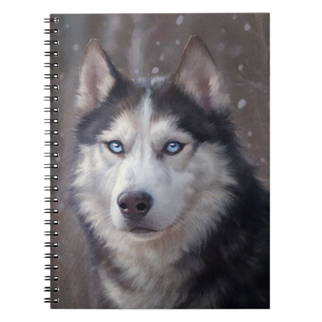 Caderno Espiral Siberian Husky (Frente)