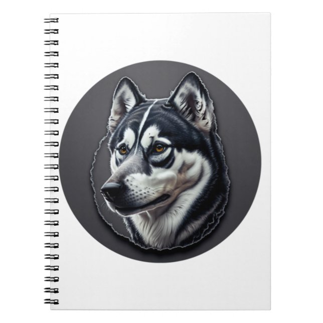 Caderno Espiral Siberiano Negro (Frente)
