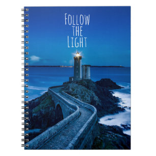 Caderno Espiral Siga o farol leve