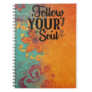 Caderno Espiral "Siga o seu notebook personalizável