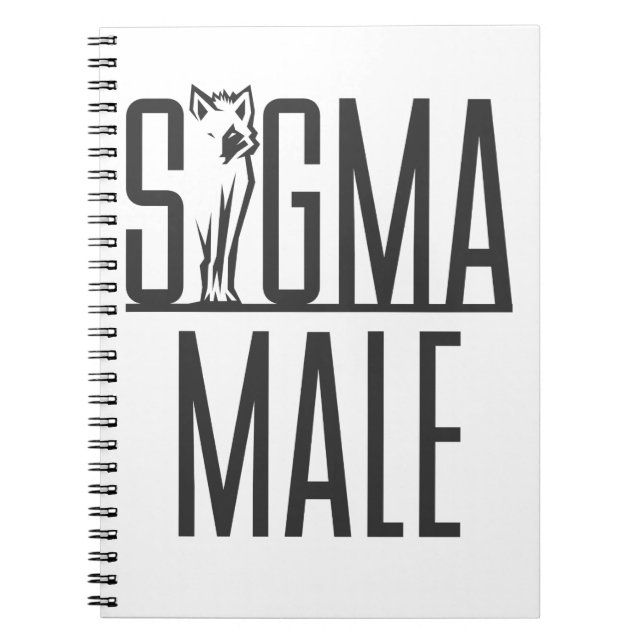 Caderno Espiral Sigma Male Wolf Lone Loner Meme (Frente)
