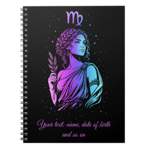 Caderno Espiral signo do zodíaco de Virgem