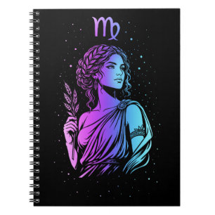 Caderno Espiral signo do zodíaco de Virgem
