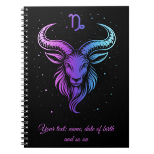 Caderno Espiral signo zodiacal de Capricórnio