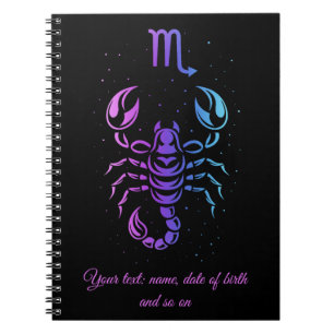 Caderno Espiral signo zodiacal de Escorpião