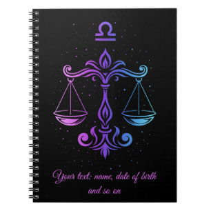 Caderno Espiral signo zodiacal de Libra