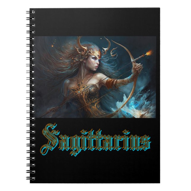 Caderno Espiral Signo Zodiacal de Sagitário (Frente)
