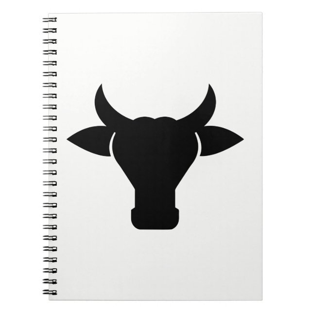 Caderno Espiral Silhouette Cabeça de Vaca (Frente)