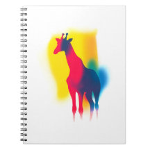 Silhouette Colorida Paint Giraffe
