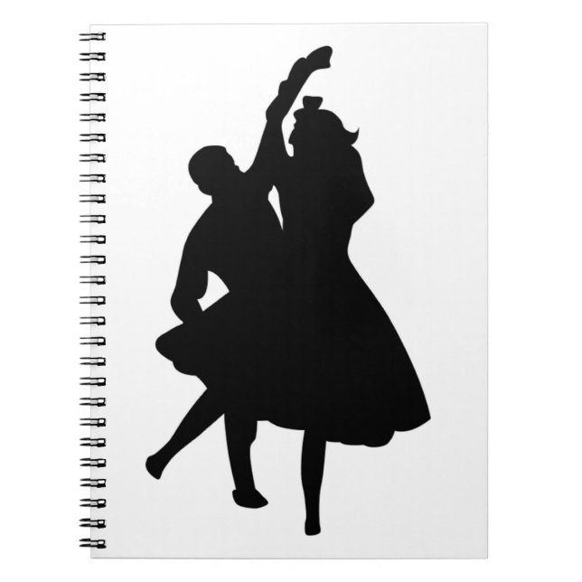 CADERNO ESPIRAL SILHOUETTE DANCERS (Frente)