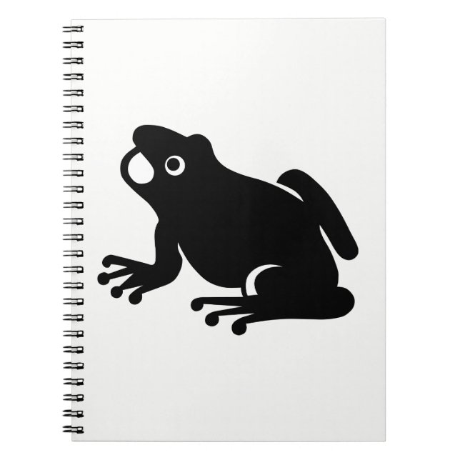 Caderno Espiral Silhouette sapo (Frente)