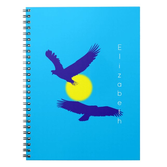 Caderno Espiral Silhoutette de Flying Eagles (Frente)