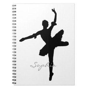Caderno Espiral Silhueta da bailarina