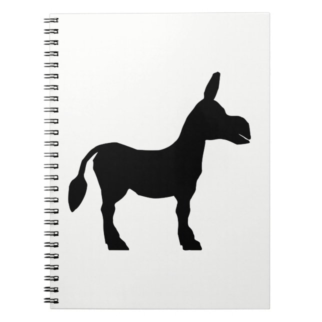 Caderno Espiral Silhueta de Burro (Frente)