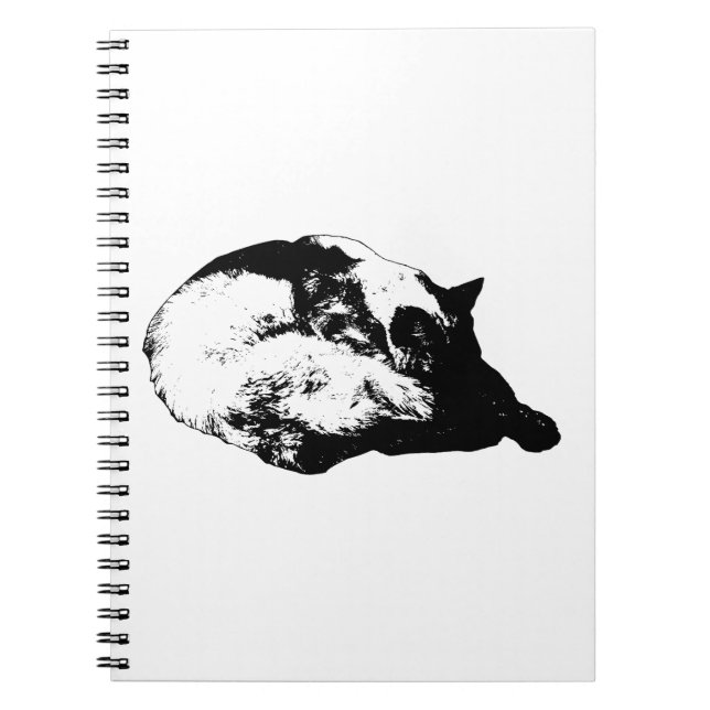 Caderno Espiral silhueta de cachos arrumados (Frente)