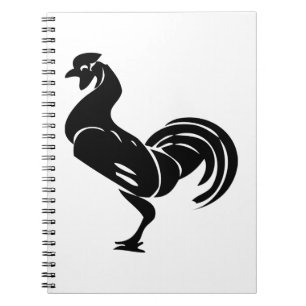 Caderno Espiral Silhueta de galo