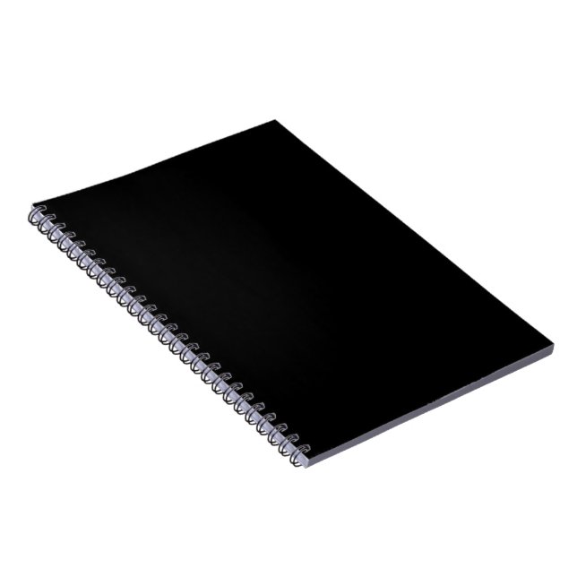 Caderno Espiral Silhueta de Gato Preto Minimalista (Lado Direito)