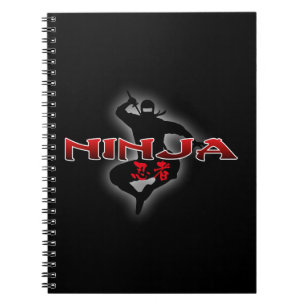 Caderno Espiral Silhueta de Ninja