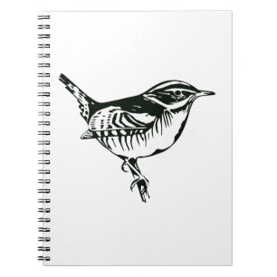 Caderno Espiral Silhueta de Pássaro
