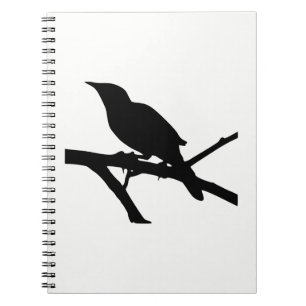 Caderno Espiral Silhueta de Sabiá