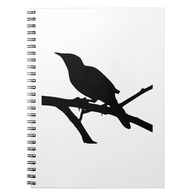 Caderno Espiral Silhueta de Sabiá (Frente)