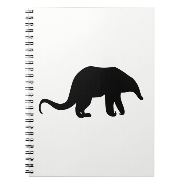 Caderno Espiral Silhueta de Tamanduá (Frente)