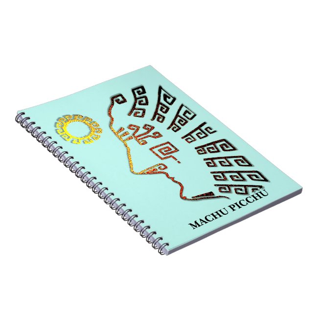 Caderno Espiral Silhueta Machu_Picchu (Lado Direito)