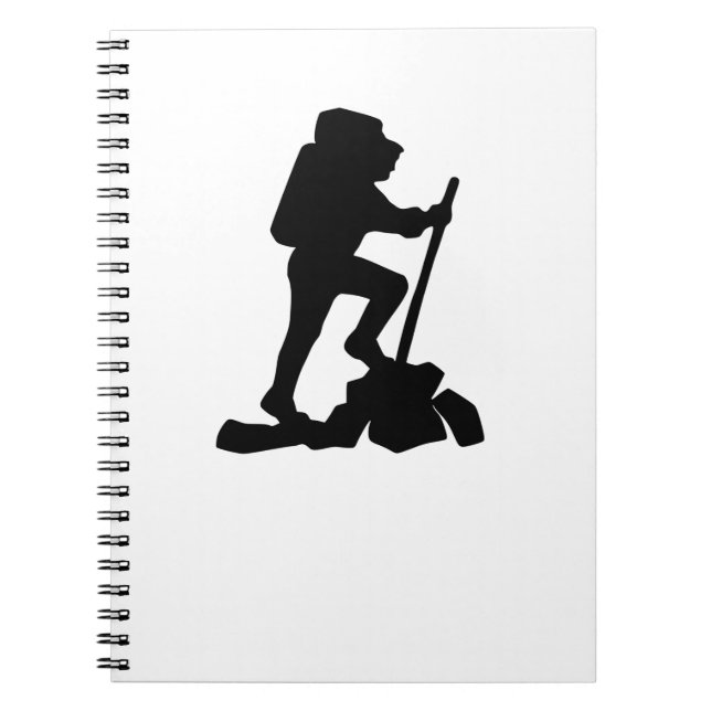Caderno Espiral silhueta preta de caminhonete simples (Frente)