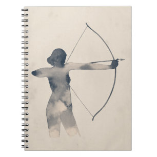 Caderno Espiral Silhueta Watercolor de Arqueiros