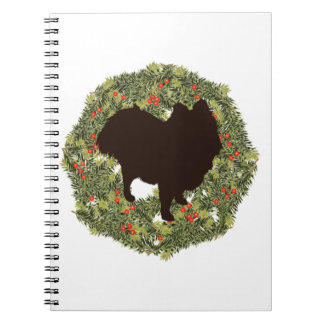 Caderno Espiral Silhuette Shadow Pomeranian em uma coroa