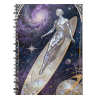 Caderno Espiral Silver Surfer Art Nouveau