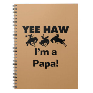 Caderno Espiral Sim Haw, sou um Papa T-shirts e GIfts