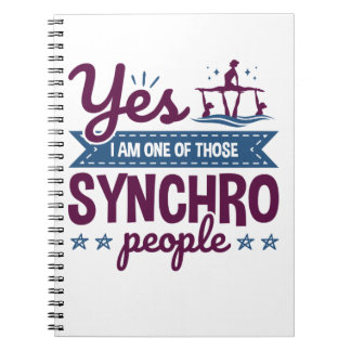 Caderno Espiral Sim, sou uma daquelas Pessoas Sincro Nadando