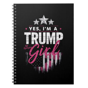 Caderno Espiral Sim, sou uma garota Trump Sem Desculpas Eleição 20