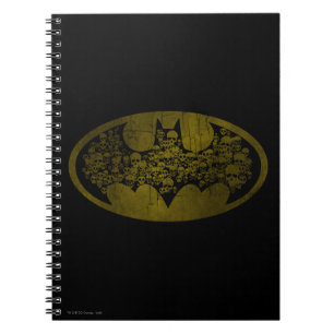 Caderno Espiral Símbolo Batman Crânios no logotipo Bat