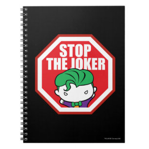 Caderno Espiral Símbolo Chibi "Stop The Joker"