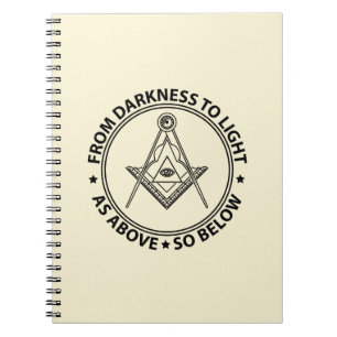 Caderno Espiral símbolo da maçonaria