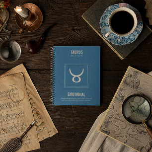 Caderno Espiral Símbolo de Astrologia Taurus